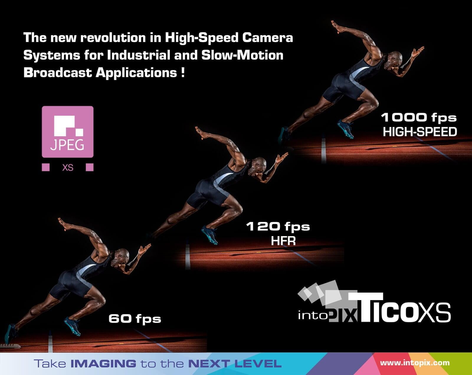 intoPIX enables JPEG XS high frame rates real-time encoding from 120fps to more than 1000fps with the TicoXS FPGA IP cores
